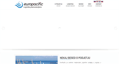 Desktop Screenshot of europacific.si